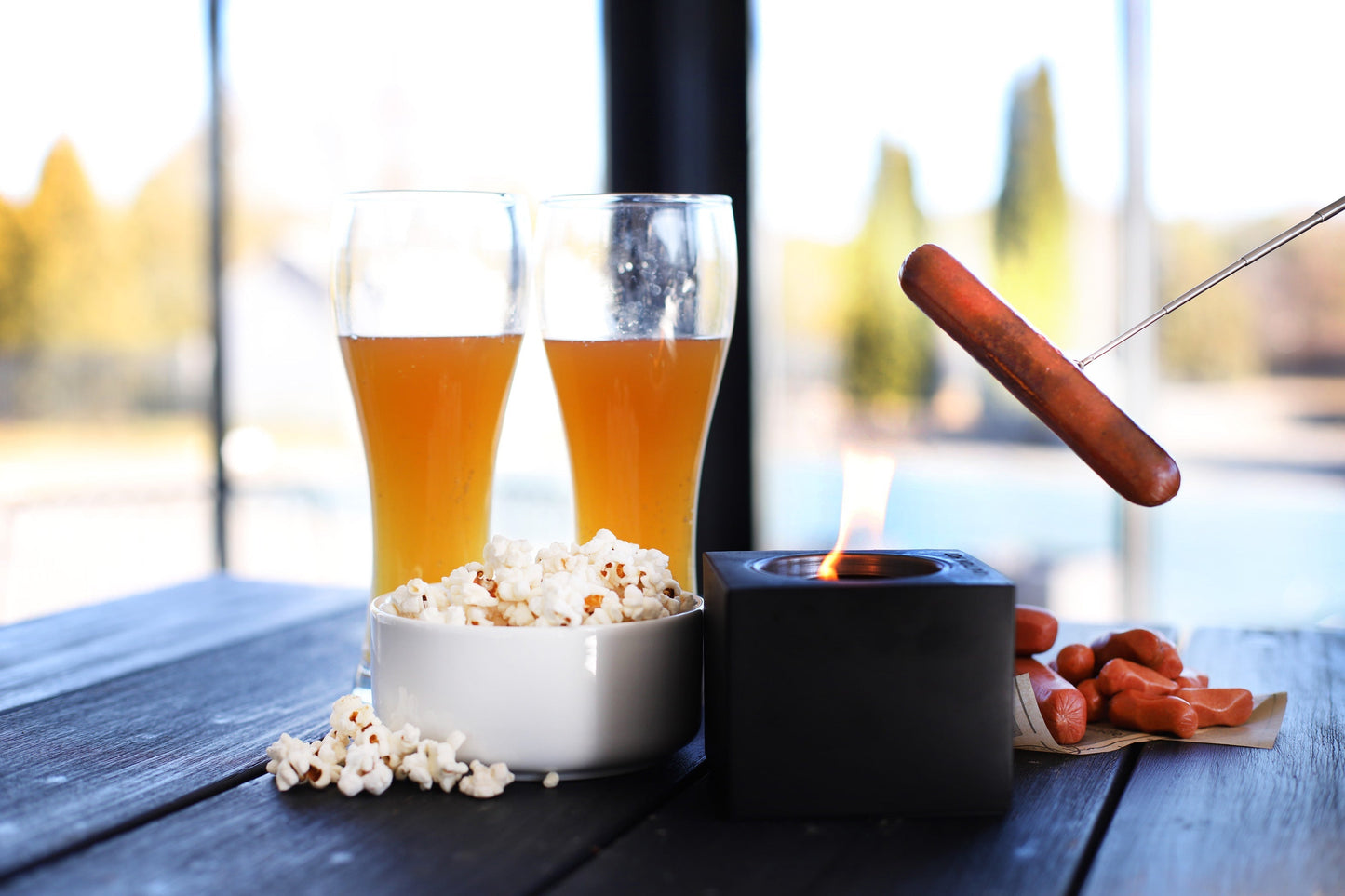 Indoor/Outdoor Tabletop Fire Pit - "Best Teacher Ever"