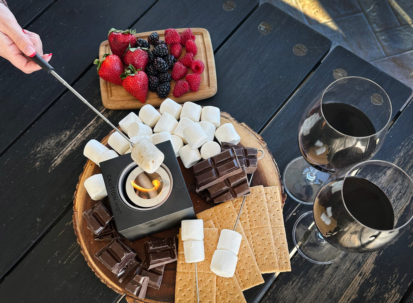 Indoor/Outdoor Tabletop Fire Pit - "Best Teacher Ever"