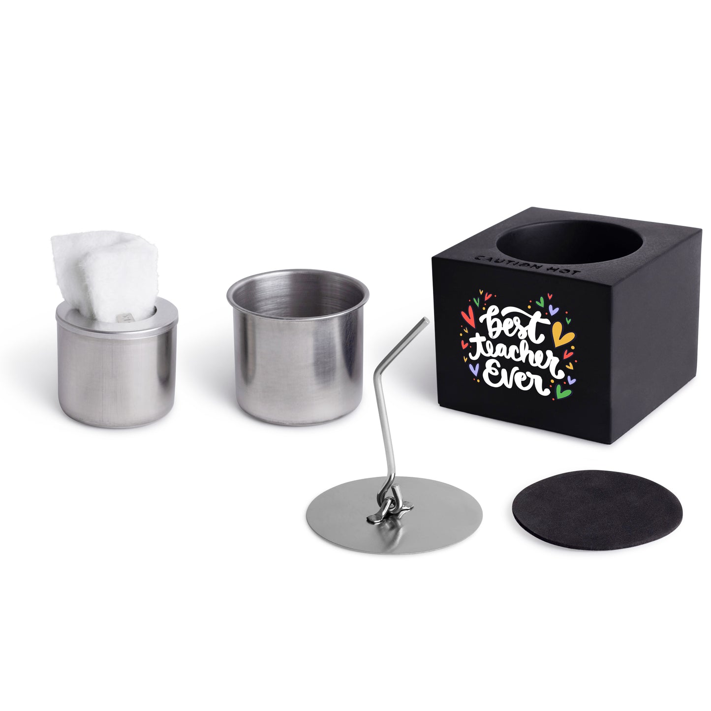 Indoor/Outdoor Tabletop Fire Pit - "Best Teacher Ever"