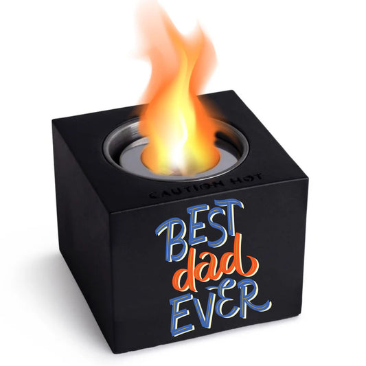 Indoor/Outdoor Tabletop Fire Pit - "BEST DAD EVER"