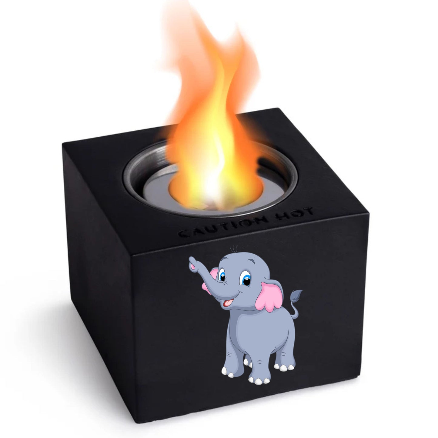 Indoor/Outdoor Tabletop Fire Pit - "Elefant design"