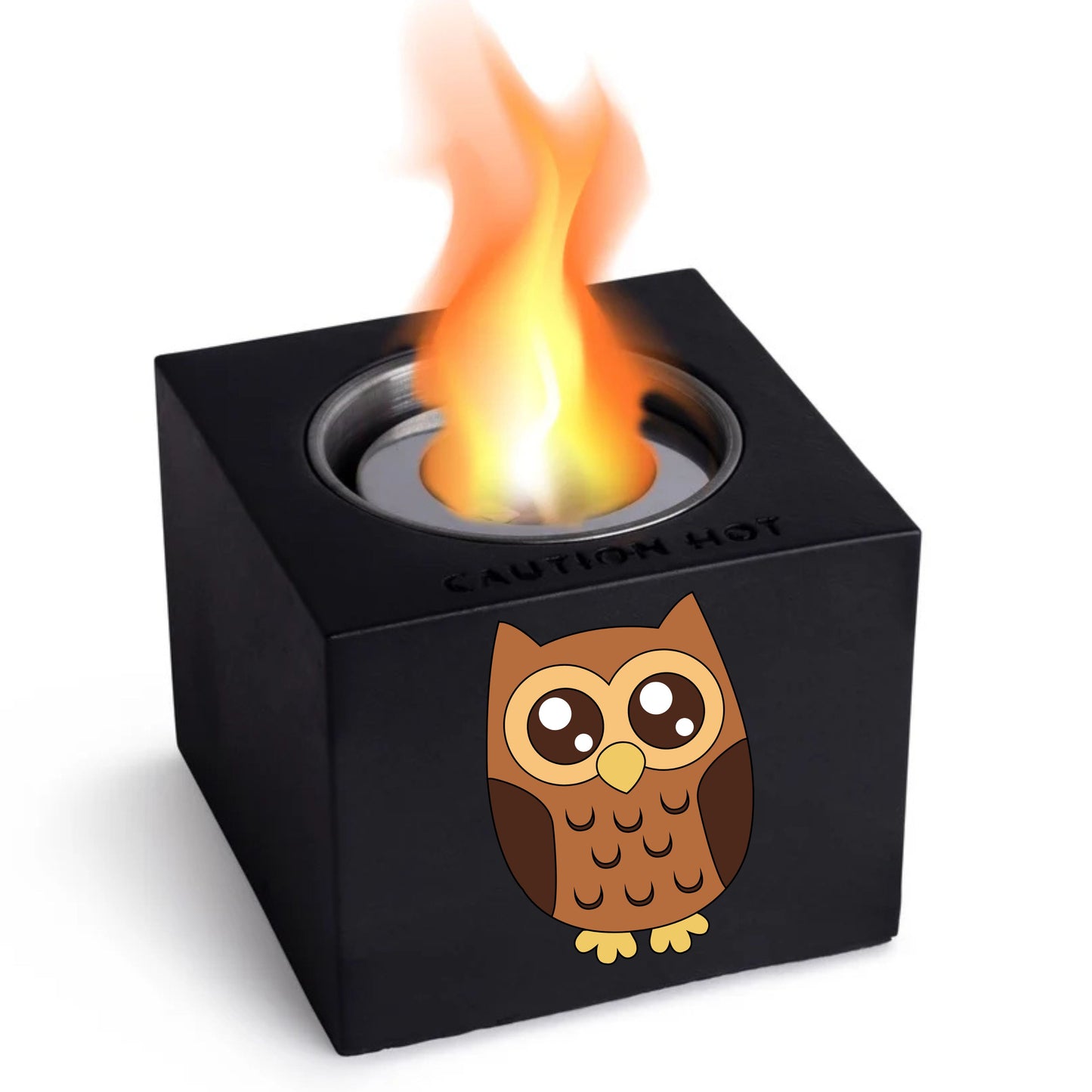 Indoor/Outdoor Tabletop Fire Pit - "Owl design"