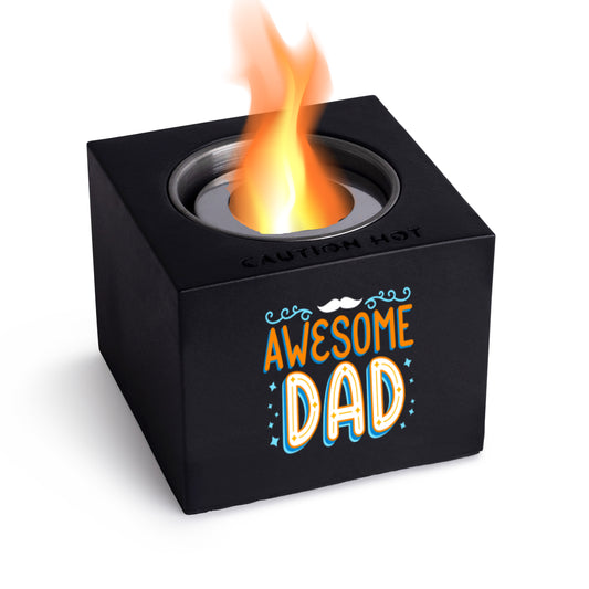 Indoor/Outdoor Tabletop Fire Pit - "Awesome Dad"