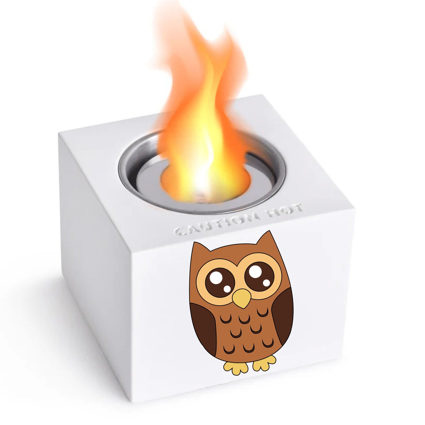 Indoor/Outdoor Tabletop Fire Pit - "Owl design"